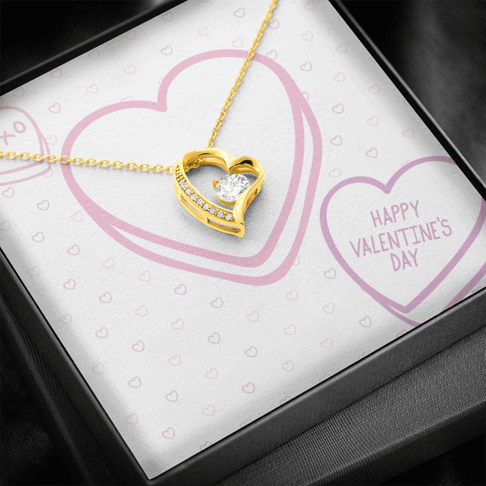 Valentines - Candy Hearts Forever Love Necklace