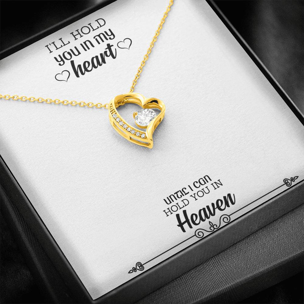 i will have you in my heart Forever Love Necklace