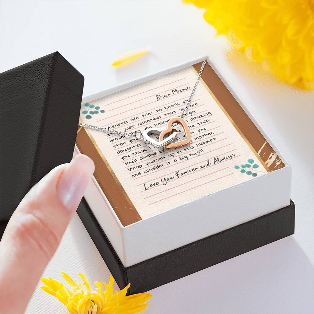 Daughter to Stepmother Necklace Gift, To My Mom on my wedding day, Birthday Gift for Step Mom to Say Thank you, Mother and Daughter Necklace, To My Mom Card Other Mother Gift, Birthday Gift for Step Mom to Say Thank you,
