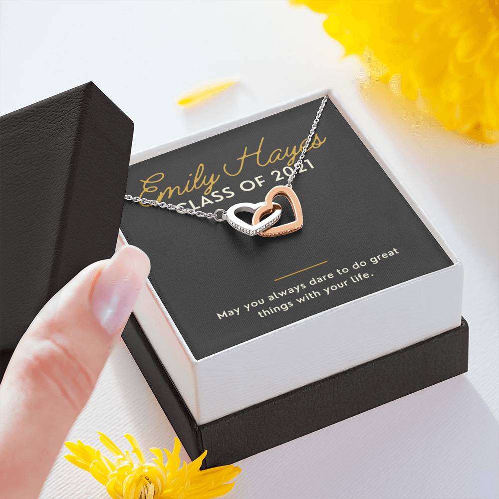Class of 2021 Wish Necklace friendship Necklace senior Necklace wish tie Necklace graduation charm Necklace graduation gifts for grads