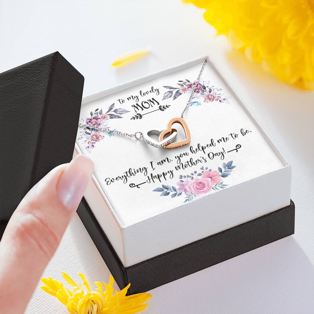 To My Mom Card Funny Mom Gift, Personalized Mother Day Necklace, Unique Gift, Foster Mom Gift,  Initial Necklace for Mom, Bonus Mom Necklace,