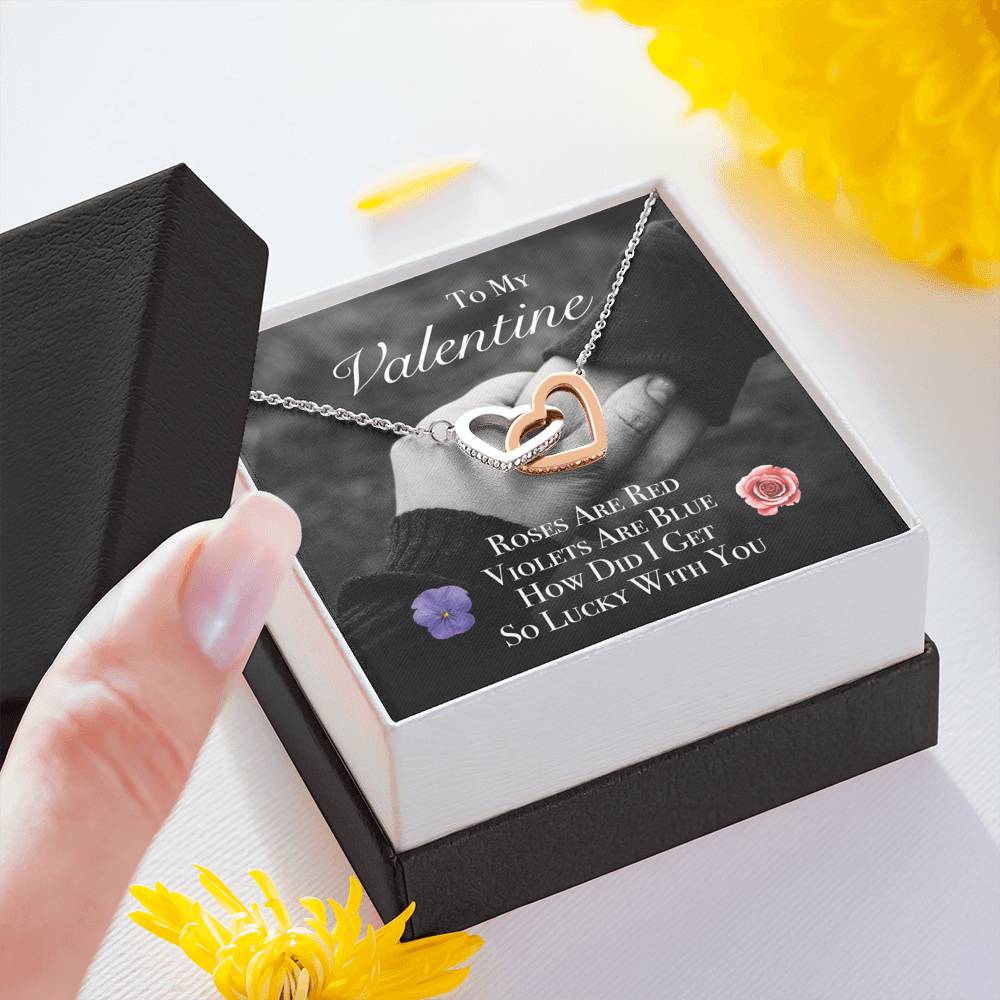 To My Girlfriend Wife Fiancée Necklace Gift With The Message Card On Valentine's Day Birthday Wedding Engagement Anniversary Gift