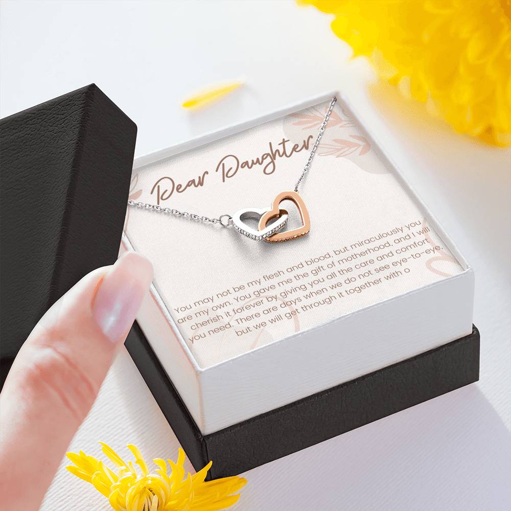 Stepdaughter Gift From Dad, Bonus Daughter Birthday, Wedding, Christmas Gift Necklace