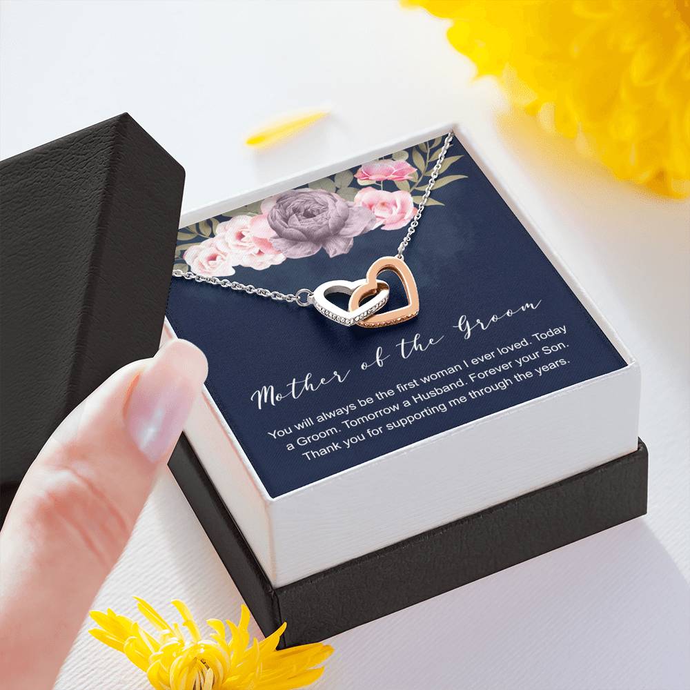 Mother of the Groom Necklace, Circle Necklace, Mother of the Bride Gift, Future Mother in Law, Wedding Present, From Groom, Message