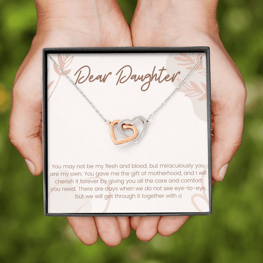 Stepdaughter Gift From Dad, Bonus Daughter Birthday, Wedding, Christmas Gift Necklace