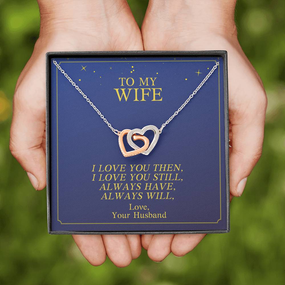 Personalized Necklace Gift For Women Forever Love Pendent To My Wife On Her Birthday Valentine's Day Wedding Gift With The Message Card From Husband
