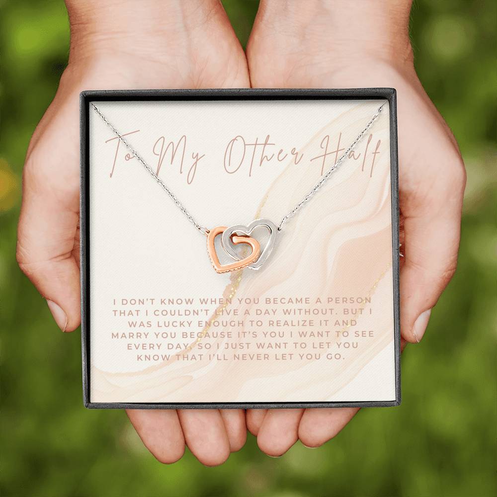 Gift For My Other Half, Gift Necklace For Spouse, Anniversary Gift For Wife, Birthday Jewelry