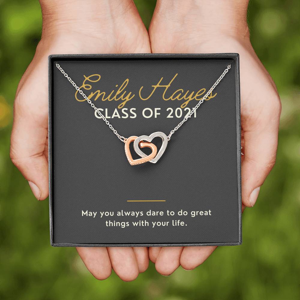 Class of 2021 Wish Necklace friendship Necklace senior Necklace wish tie Necklace graduation charm Necklace graduation gifts for grads