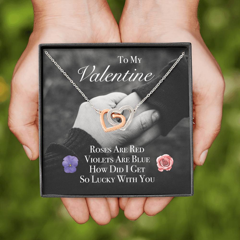 To My Girlfriend Wife Fiancée Necklace Gift With The Message Card On Valentine's Day Birthday Wedding Engagement Anniversary Gift