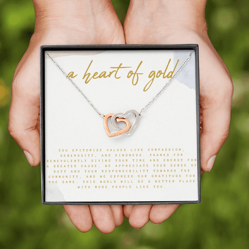 Volunteer Appreciation Gift, Volunteer Thank You Gift Necklace, Message Card Box