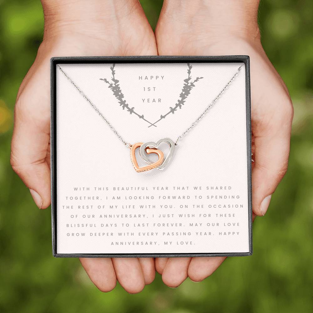 35 Interlocking Hearts Necklace