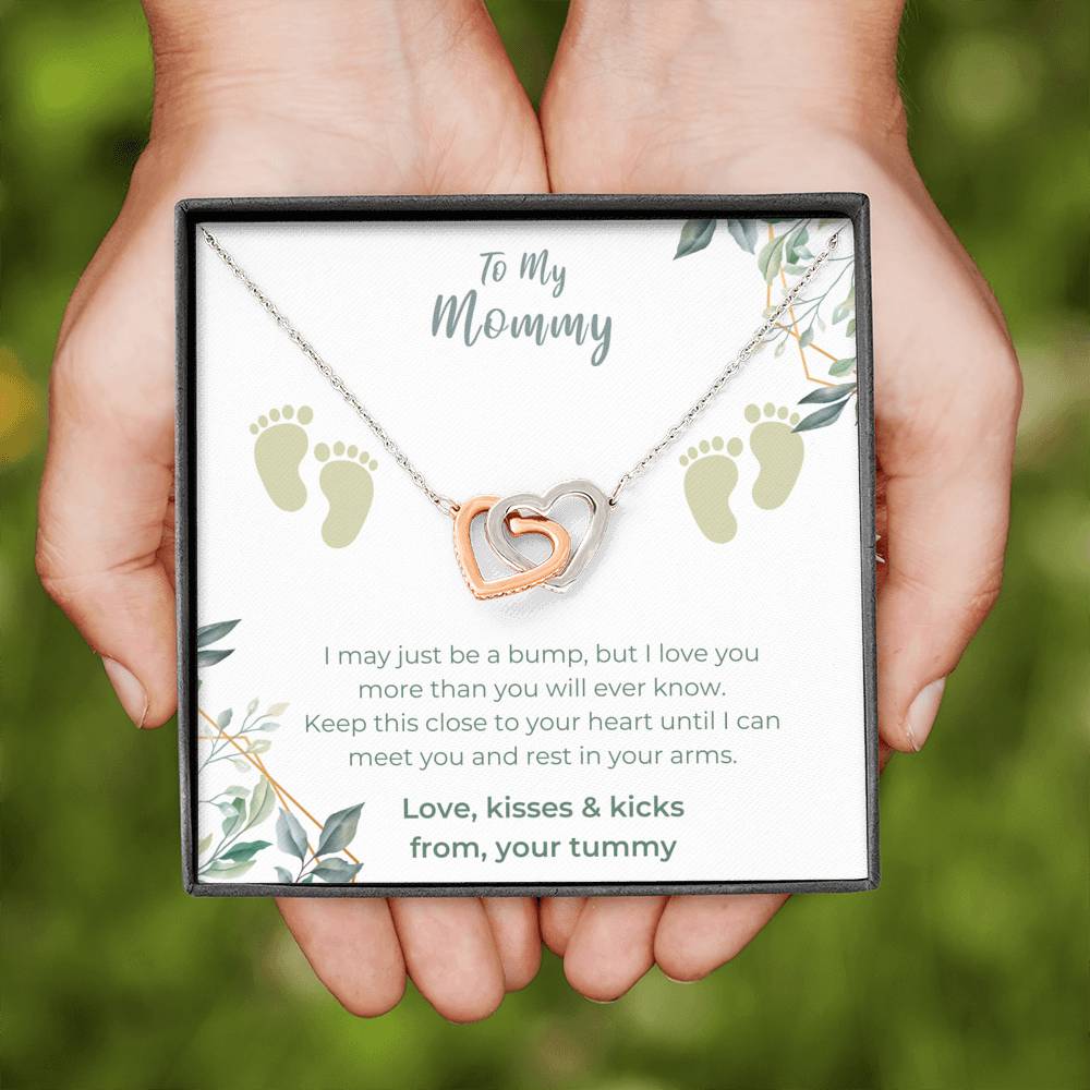 Baby Shower Gift, Mommy and Me Gift, Mommy and Me Necklace, Pregnancy Gift for Mommy, Gift for Mommy from Baby Bump, New Mom Gift From Dad