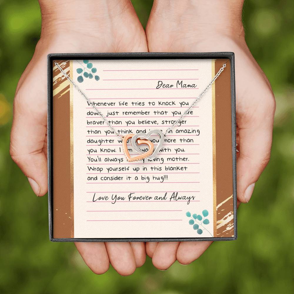 Daughter to Stepmother Necklace Gift, To My Mom on my wedding day, Birthday Gift for Step Mom to Say Thank you, Mother and Daughter Necklace, To My Mom Card Other Mother Gift, Birthday Gift for Step Mom to Say Thank you,