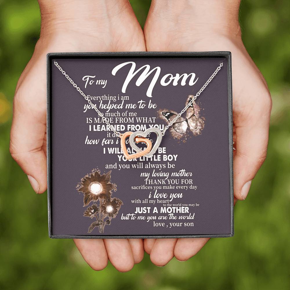 Mother Son Necklace Gift for Mom from Son, Son Gift to Mom, Personalized Mother and Son Necklace, Mothers Day Birthday Gift Jewelry