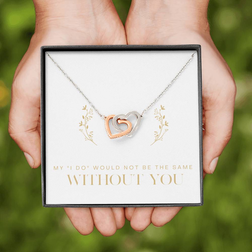 Mother's Day Gift For Mom Interlocked Heart Pendent For Wife Girlfriend On Birthday Wedding Ceremony