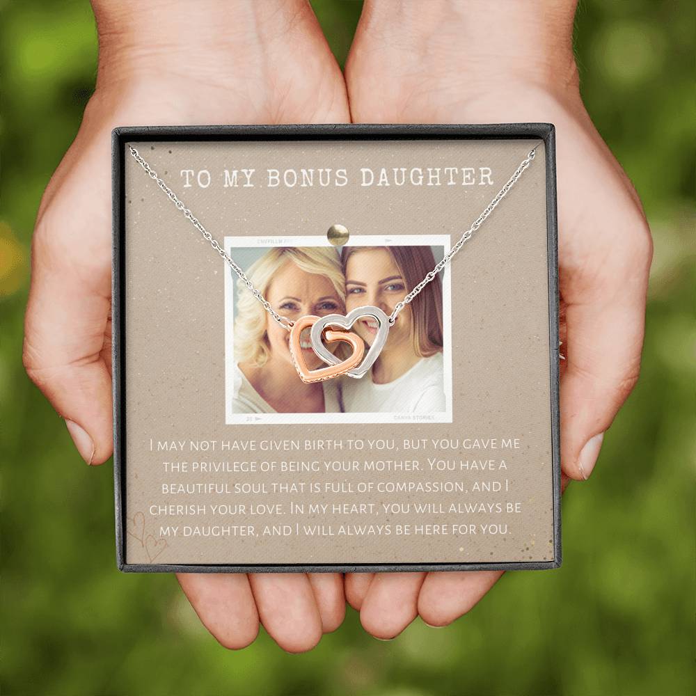 Personalized Bonus Daughter Gift, Step Daughter Gift, Bonus Daughter Necklace, Necklace for Stepdaughter