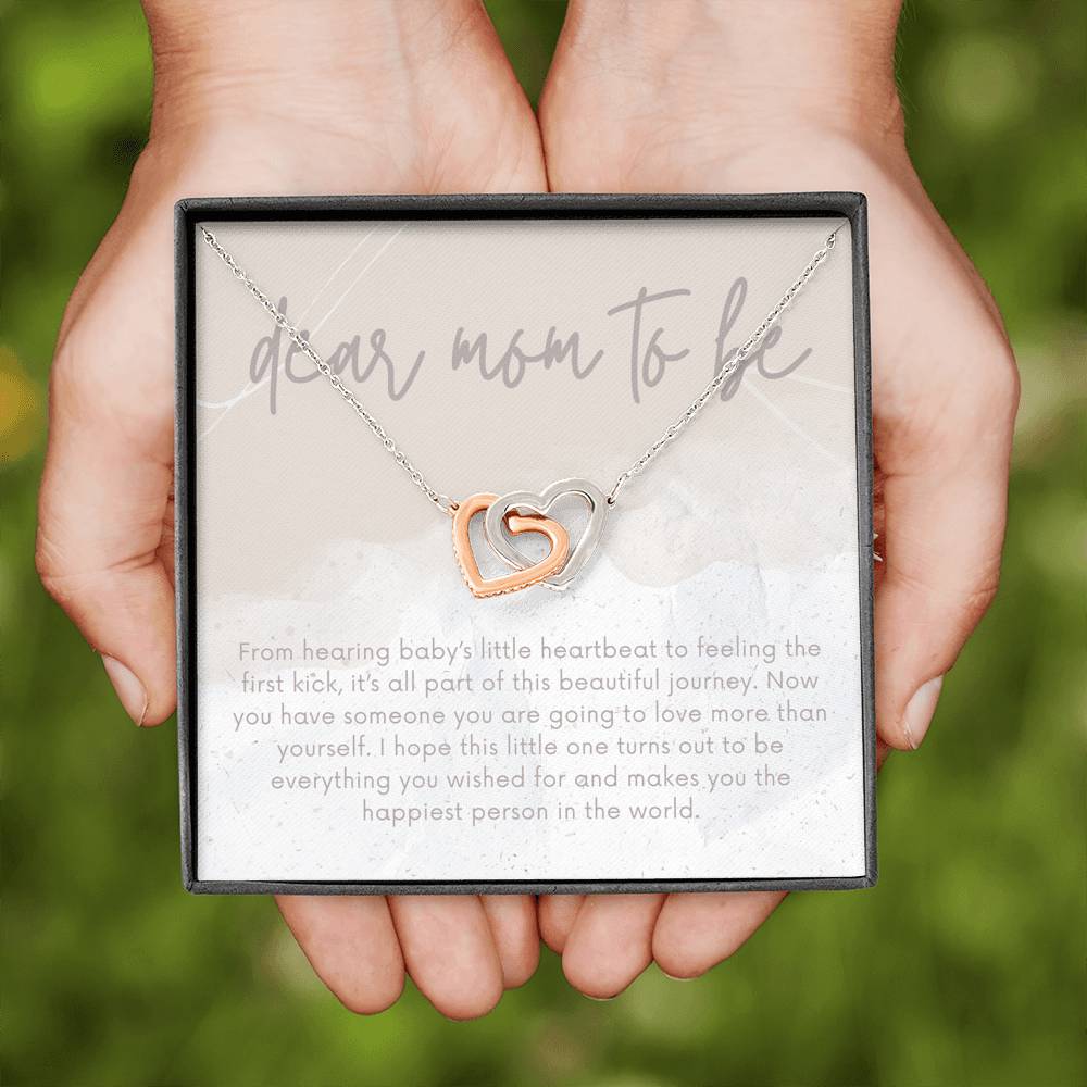 Expectant Moms Gift, Mom to Be Gift Necklace, Baby Shower Gift Idea, New Mom Card