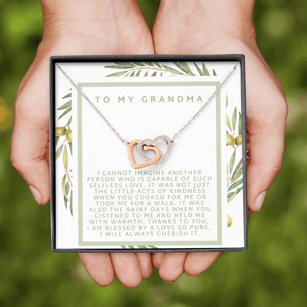 Gift for Grandma, Necklace for Grandma, Grandmother & Granddaughter Necklace