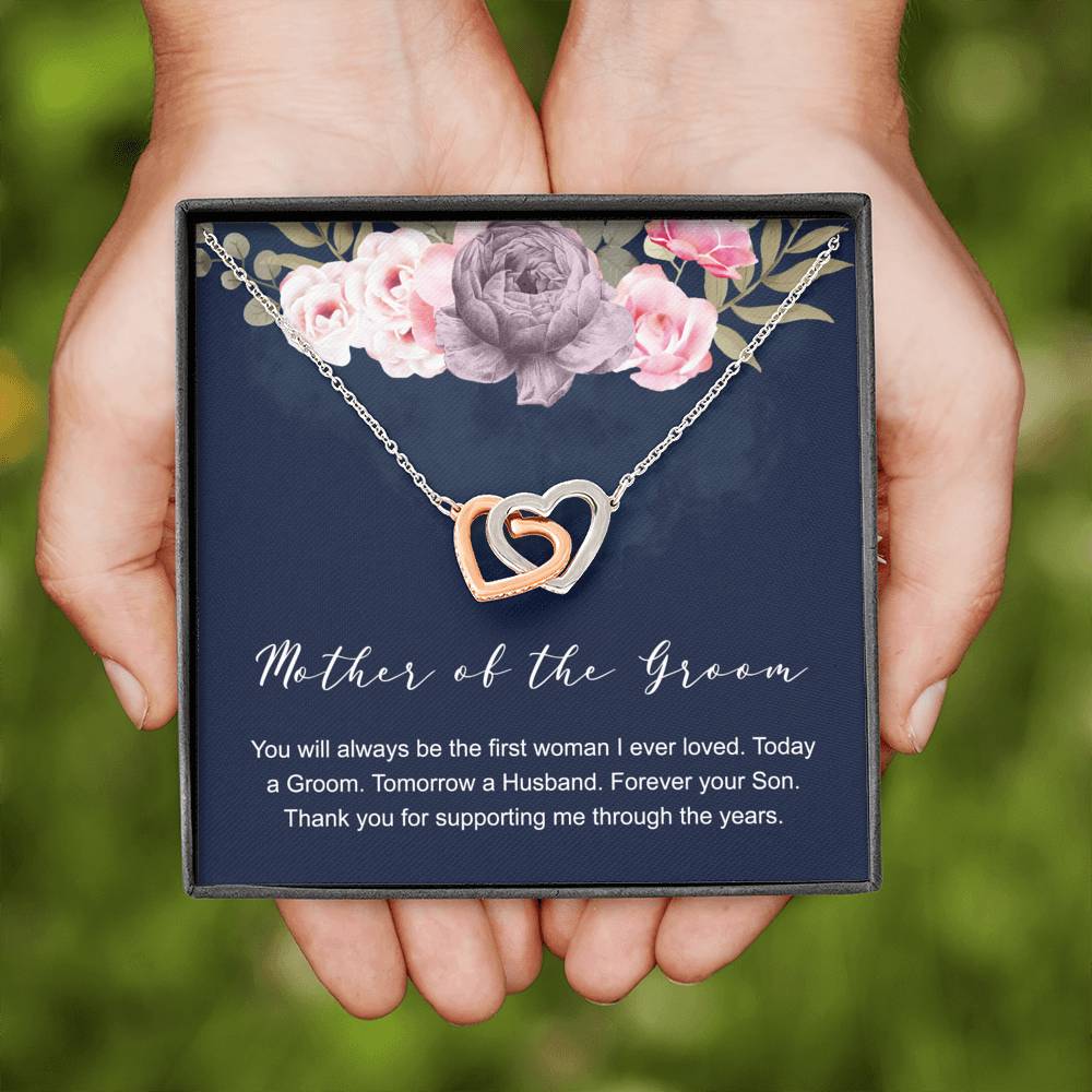 Mother of the Groom Necklace, Circle Necklace, Mother of the Bride Gift, Future Mother in Law, Wedding Present, From Groom, Message