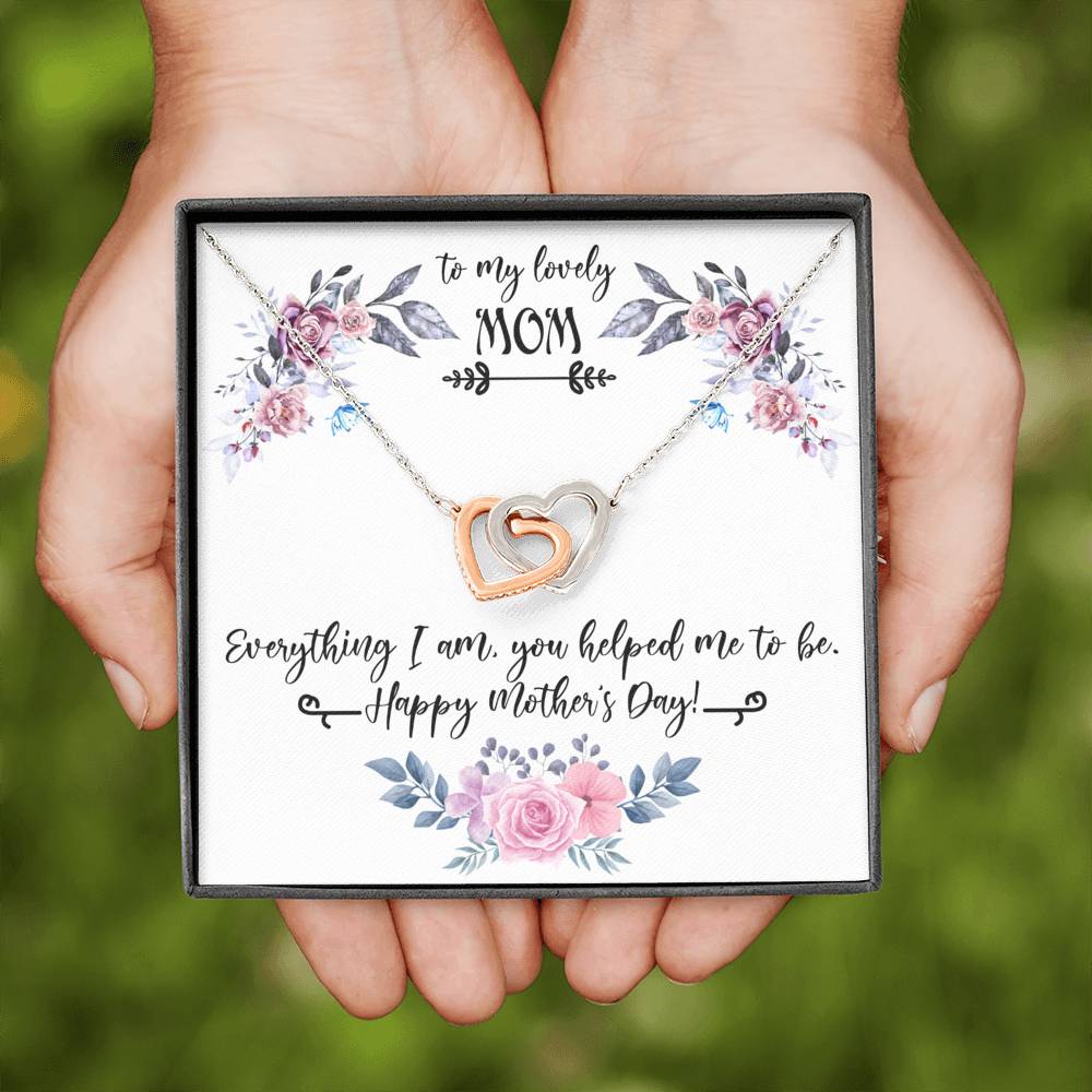 To My Mom Card Funny Mom Gift, Personalized Mother Day Necklace, Unique Gift, Foster Mom Gift,  Initial Necklace for Mom, Bonus Mom Necklace,
