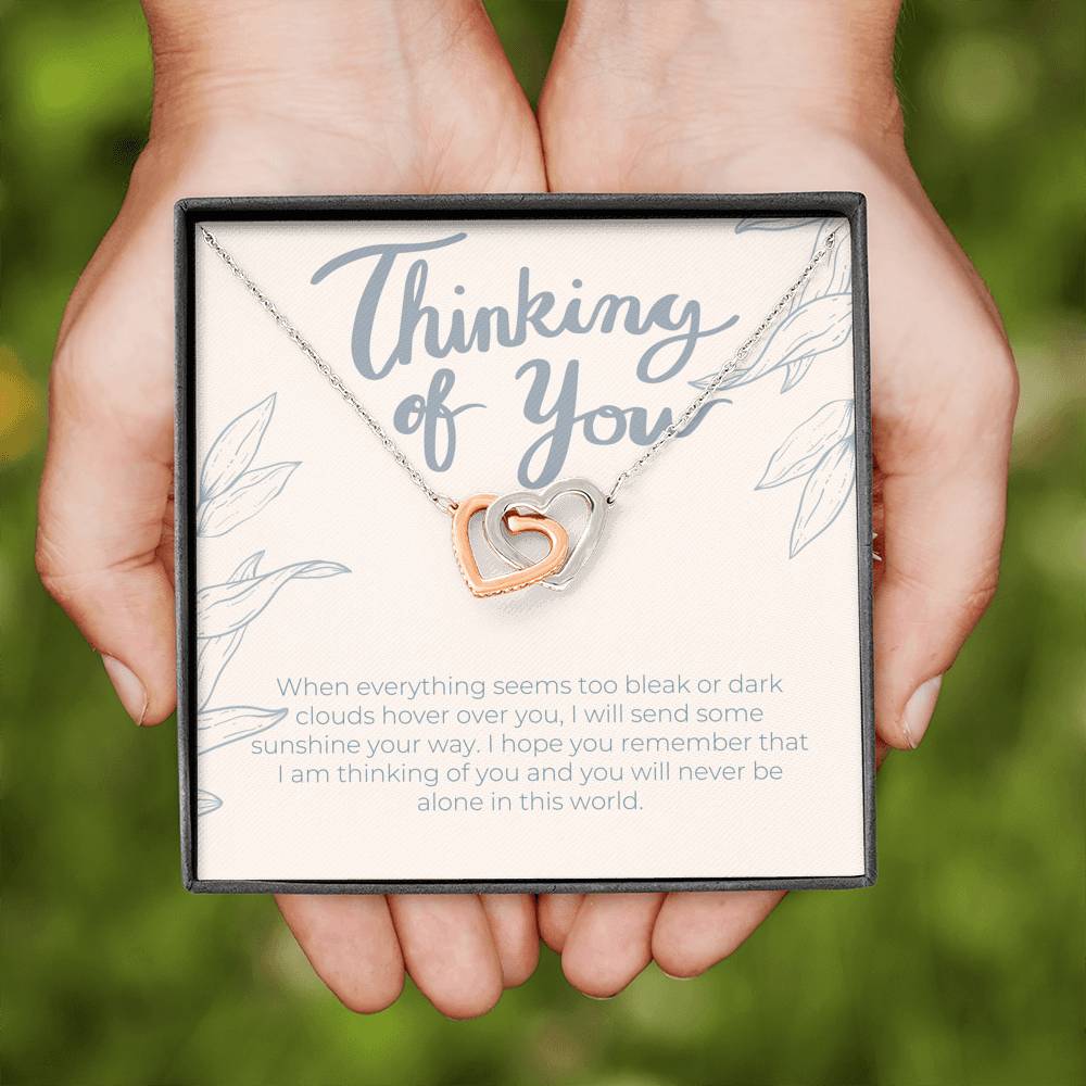 Thinking of You Gift Necklace, I'm Here For You Gift From A Friend, Family Member, Coworker