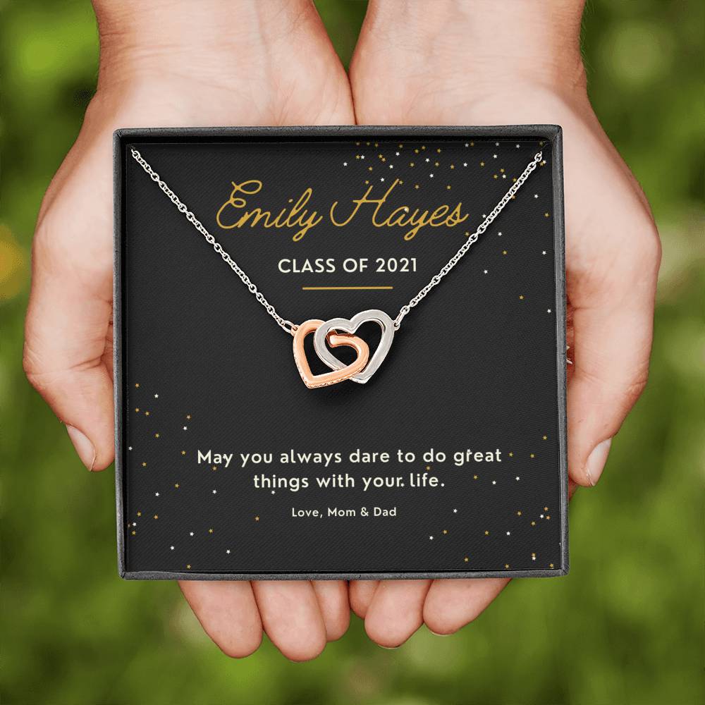 Graduation Necklace, Personalized Girl Graduation Gift for her Class of 2021, Class of 2022, 2021 Graduation Jewelry Graduate