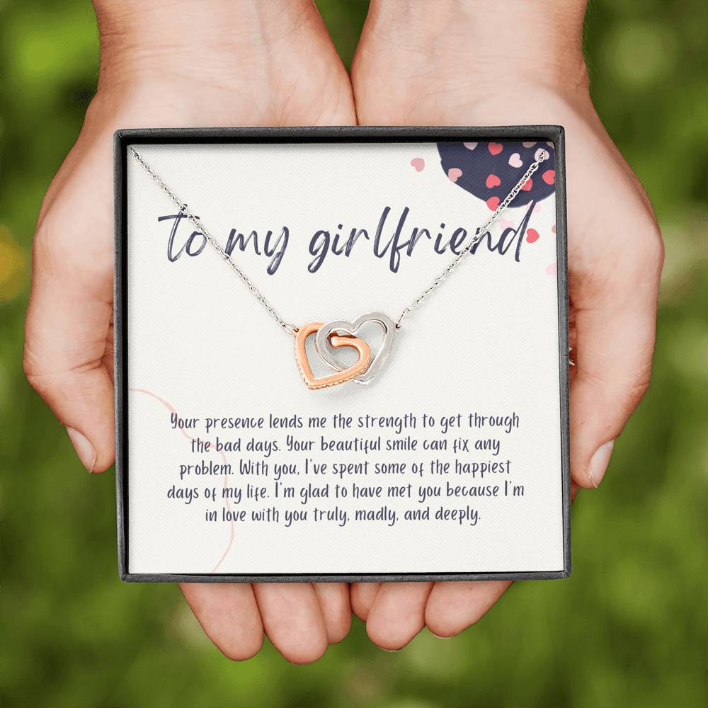 Girlfriend Gift Necklace For Birthday, Anniversary, Valentine's Day, Jewelry for Her, Best Girlfriend Gift With Personalized Message