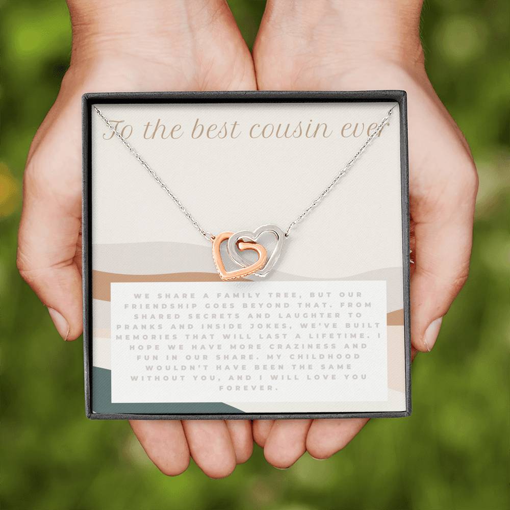 Gift for Cousin, Cousin Birthday Gift, Cousin Love Gift, Best Cousin Ever Gift Necklace, Friendship Necklace, Christmas Gift