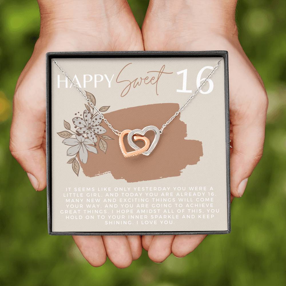 Sweet 16 Gift for Her, Birthday Gift for Daughter, Gift Necklace for Family Member, 16th Birthday Gift