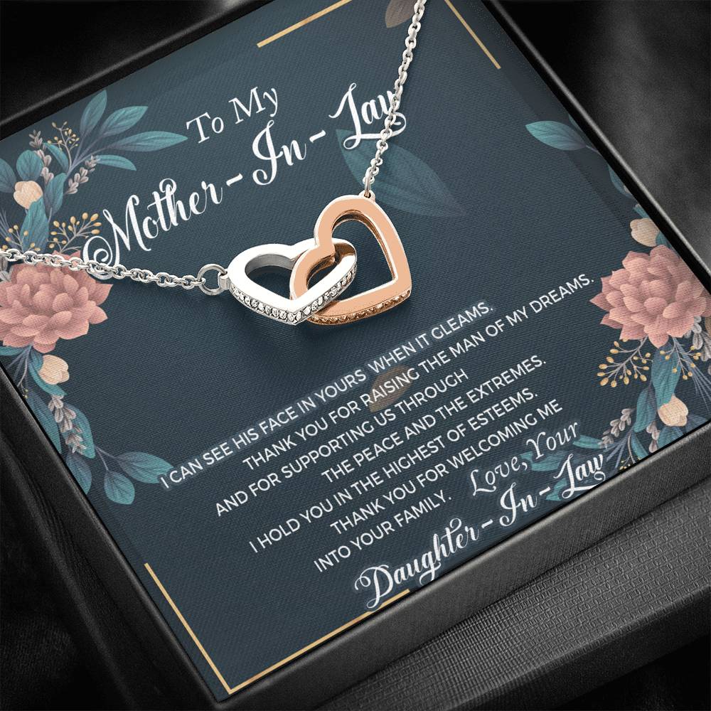 To my Mother-in-law, Gift for Mother-in-law, Mother-in-law Necklace, Mother-in-law Pendant, Mom-in-law Necklace