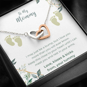 Baby Shower Gift, Mommy and Me Gift, Mommy and Me Necklace, Pregnancy Gift for Mommy, Gift for Mommy from Baby Bump, New Mom Gift From Dad