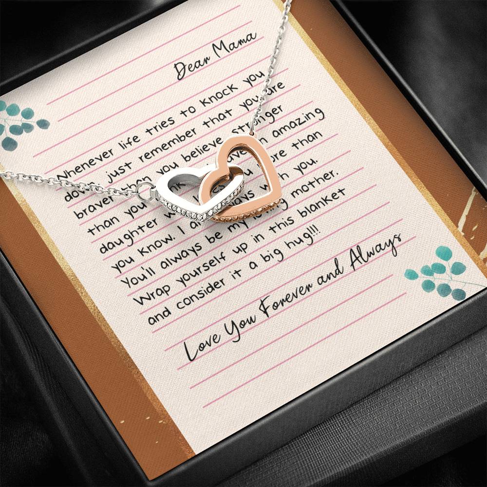 Daughter to Stepmother Necklace Gift, To My Mom on my wedding day, Birthday Gift for Step Mom to Say Thank you, Mother and Daughter Necklace, To My Mom Card Other Mother Gift, Birthday Gift for Step Mom to Say Thank you,