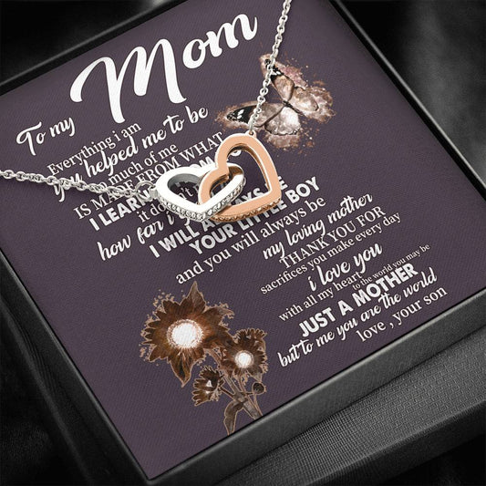 Mother Son Necklace Gift for Mom from Son, Son Gift to Mom, Personalized Mother and Son Necklace, Mothers Day Birthday Gift Jewelry