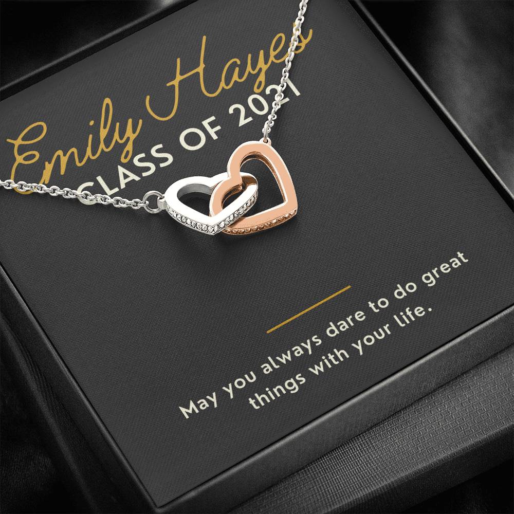 Class of 2021 Wish Necklace friendship Necklace senior Necklace wish tie Necklace graduation charm Necklace graduation gifts for grads