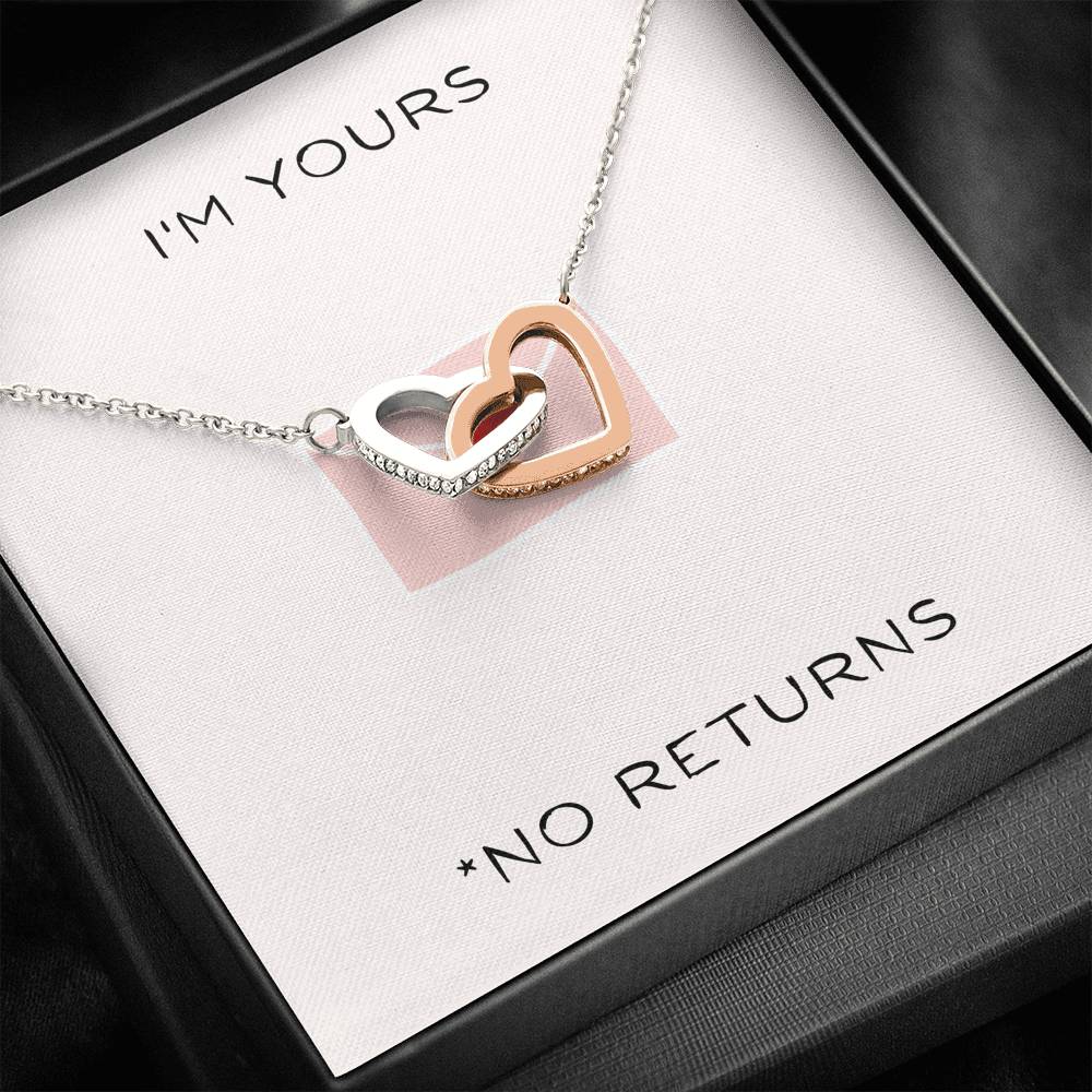 Valentine's Day Gift For Women Interlocking Heart Pendent On Birthday Anniversary Engagement Gift