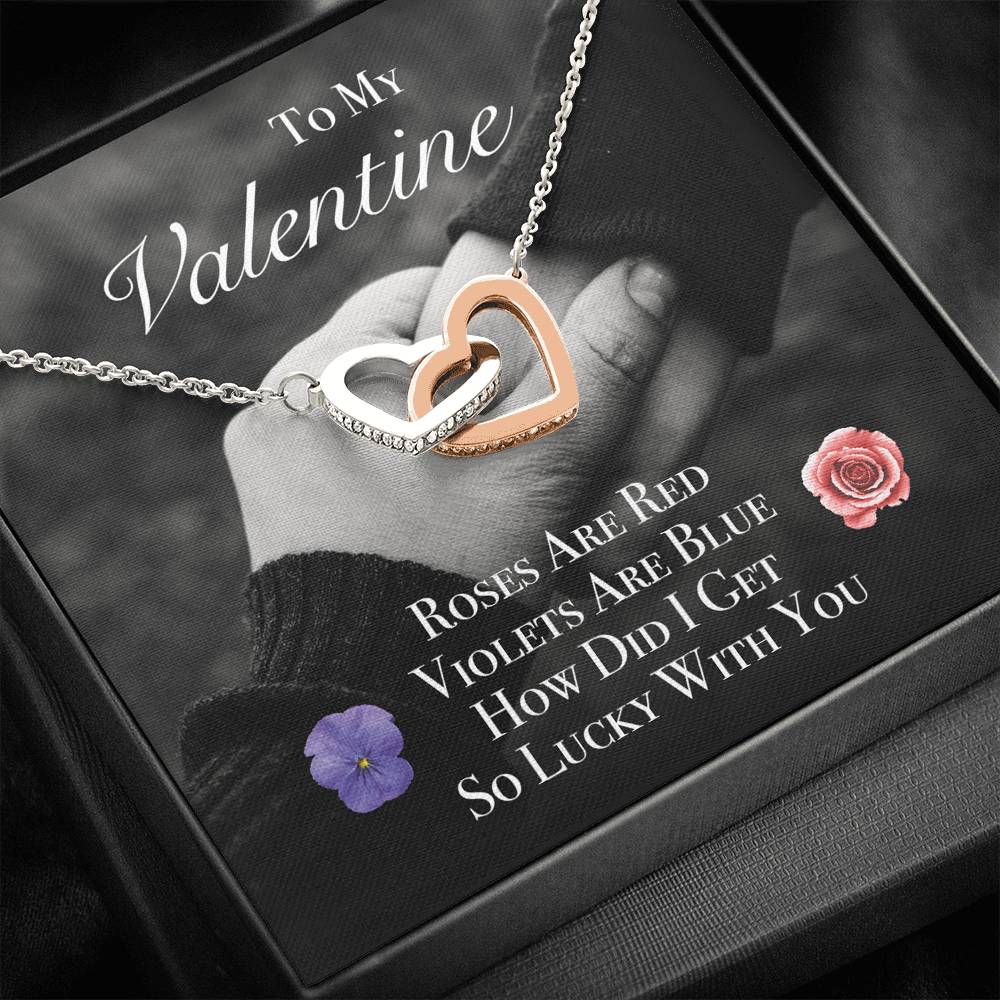 To My Girlfriend Wife Fiancée Necklace Gift With The Message Card On Valentine's Day Birthday Wedding Engagement Anniversary Gift