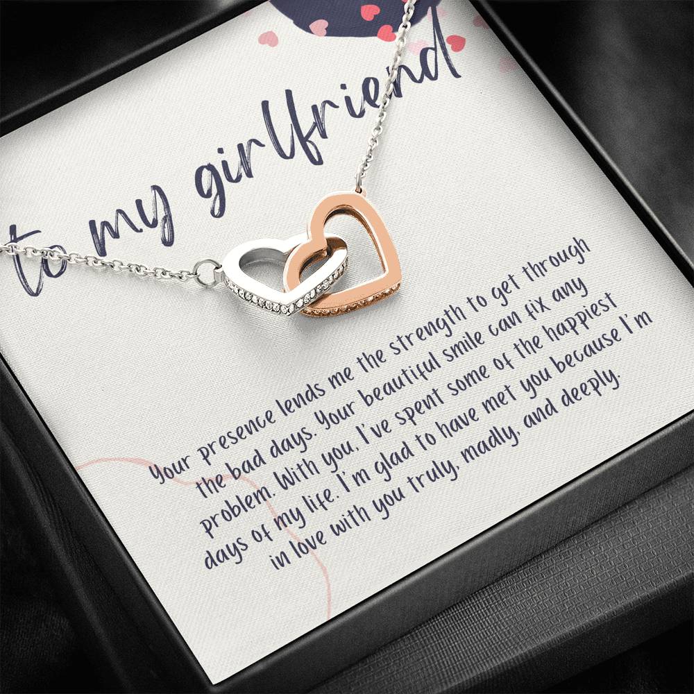 Girlfriend Gift Necklace For Birthday, Anniversary, Valentine's Day, Jewelry for Her, Best Girlfriend Gift With Personalized Message