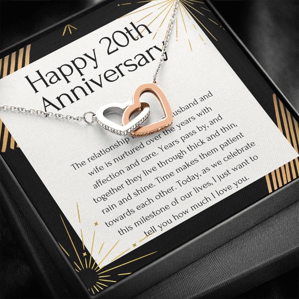 44 Interlocking Hearts Necklace
