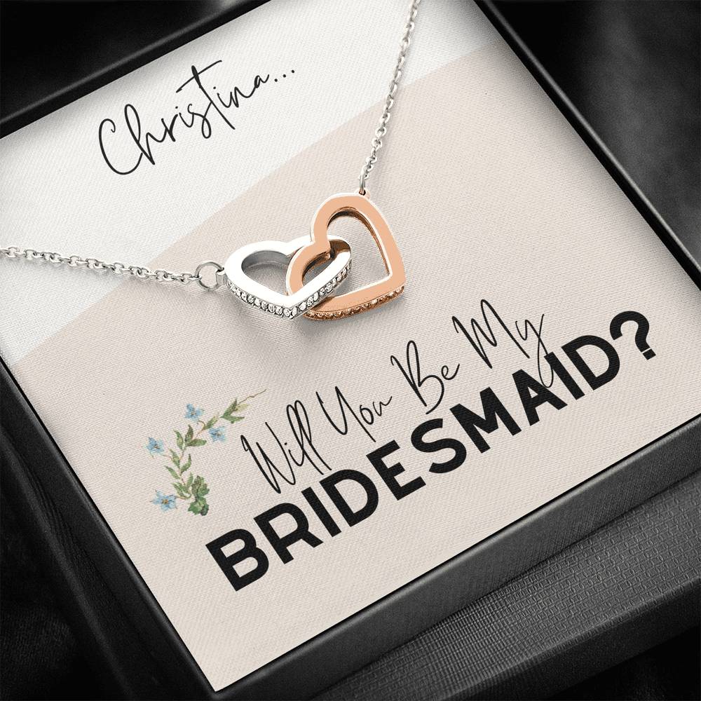 Bridesmaid Gift Necklace, Gift for Bridesmaids, Necklace for Bridesmaids, Bridesmaids Ask Gift