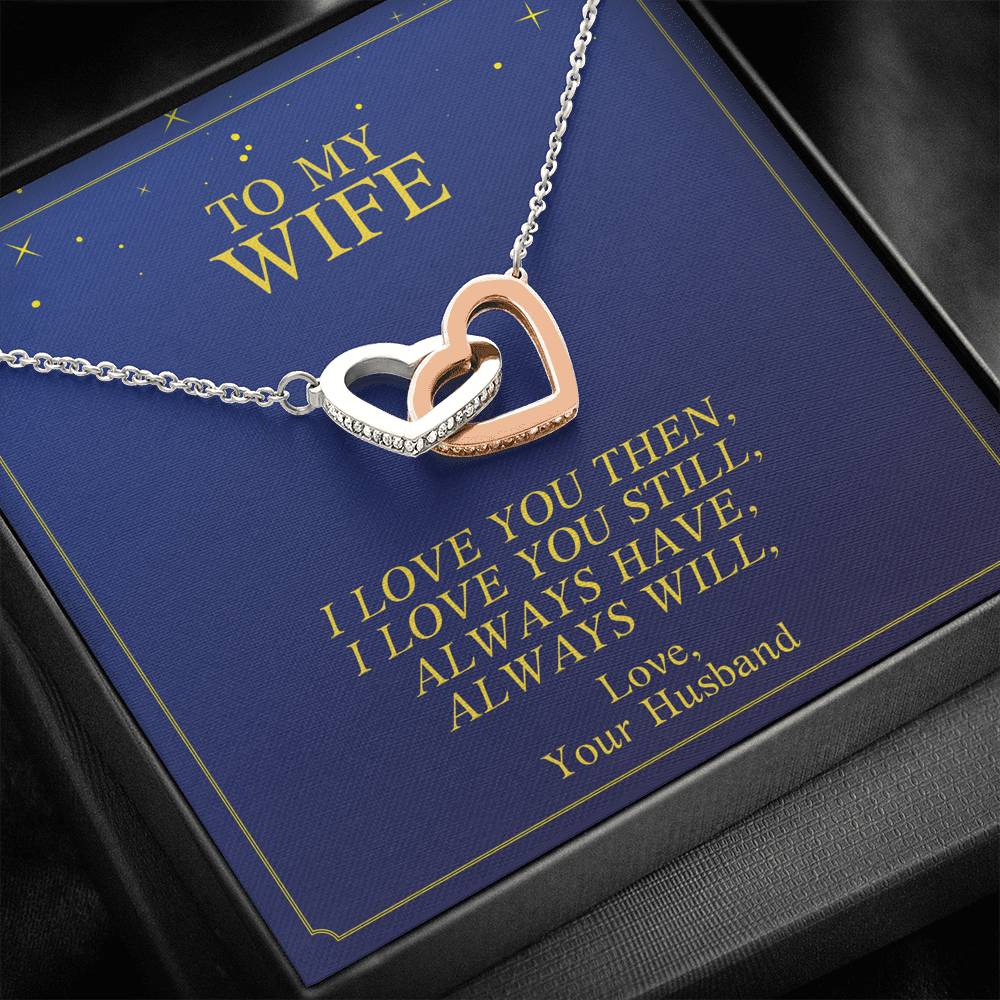 Personalized Necklace Gift For Women Forever Love Pendent To My Wife On Her Birthday Valentine's Day Wedding Gift With The Message Card From Husband