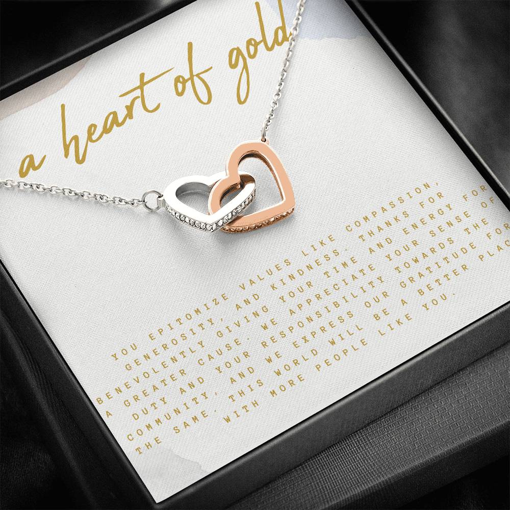 Volunteer Appreciation Gift, Volunteer Thank You Gift Necklace, Message Card Box