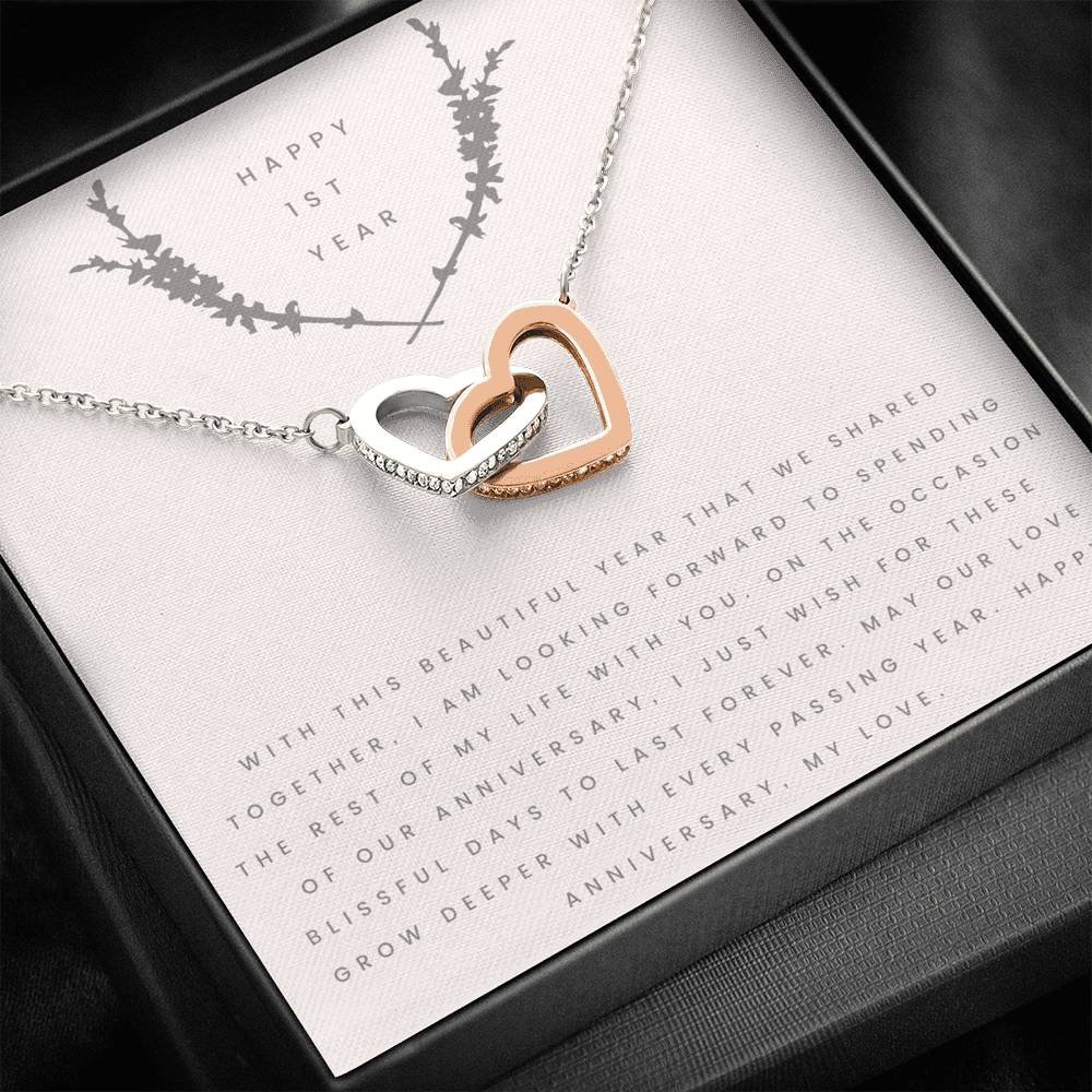 35 Interlocking Hearts Necklace