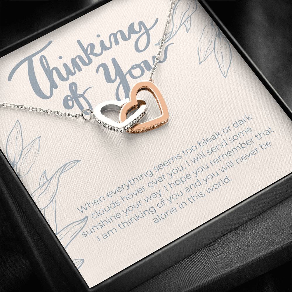 Thinking of You Gift Necklace, I'm Here For You Gift From A Friend, Family Member, Coworker
