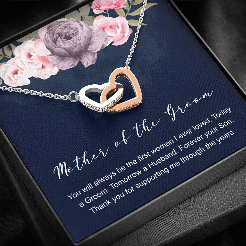Mother of the Groom Necklace, Circle Necklace, Mother of the Bride Gift, Future Mother in Law, Wedding Present, From Groom, Message