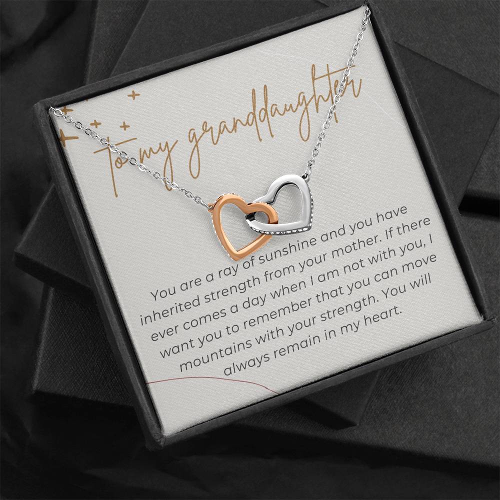 Gift for Granddaughter, Granddaughter Gift Necklace from Grandma, Personalized Birthday Card Gift, Graduation Gift