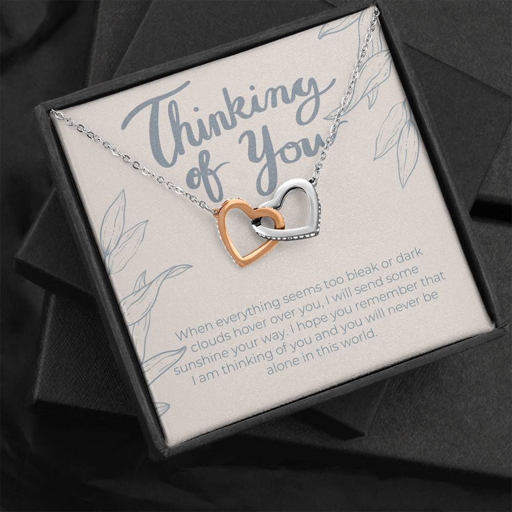 Thinking of You Gift Necklace, I'm Here For You Gift From A Friend, Family Member, Coworker