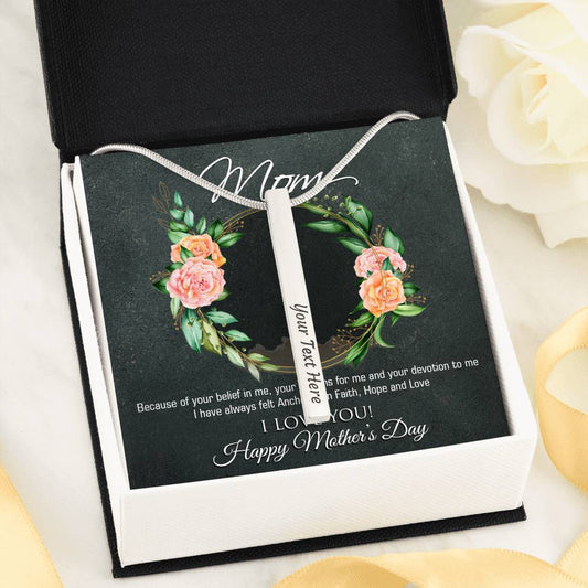 Mother Day, Bar Necklace Gift, Mother Gift, Gifts for mom, Mother Day Gifts for wife