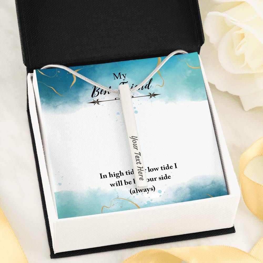 Necklace Gift To My Best Friend True Friendship Custom Text Pendent Gift From Friend Sister Cousin On Birthday Wedding Graduation