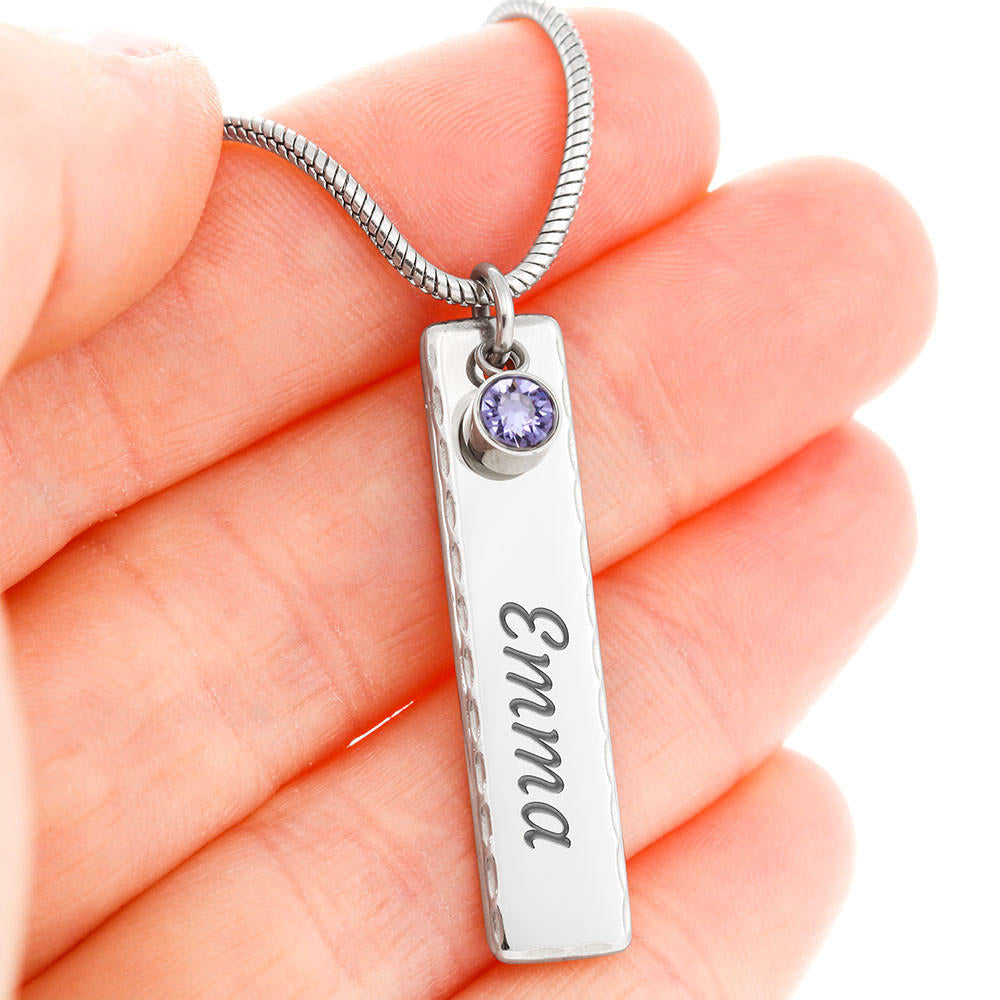 Mother Day, Birthstone Name Necklace, Mother Gift, Gifts for mom