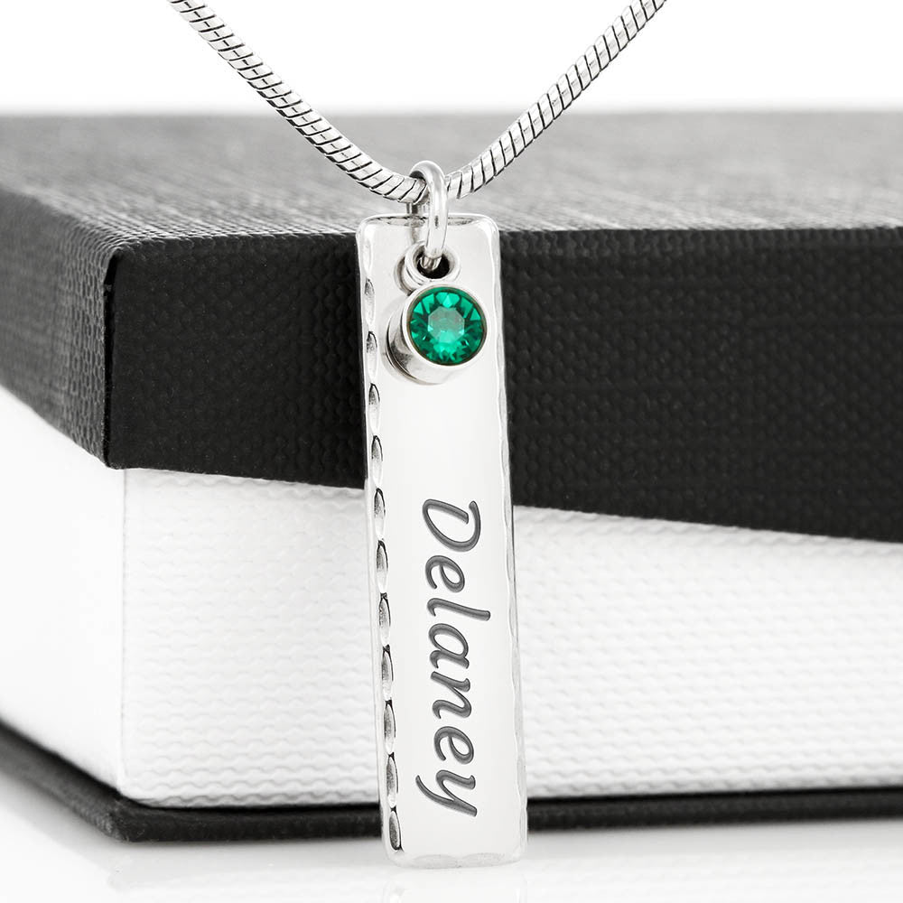 Mother Day, Birthstone Name Necklace, Mother Gift, Gifts for mom